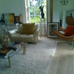 Pale oak flooring
