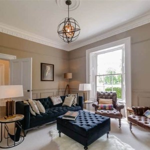 Pale oak parquet floor