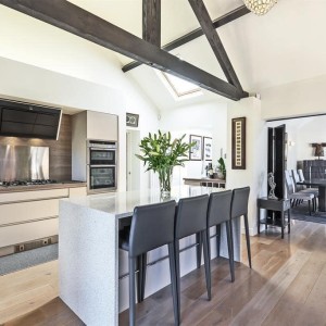 Washed grey oak floors