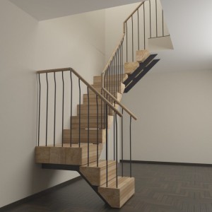 Double spine staircase Double spine staircase