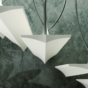 Floating stair with Yacht Hull profiled treads Floating stair with Yacht Hull profiled treads