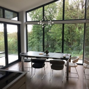 Grey wash engineered wooden flooring
