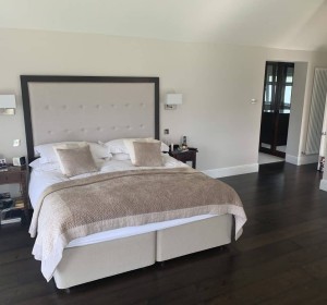 Dark Engineered oak flooring