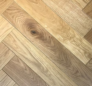 Classic Charm real wood herringbone flooring
