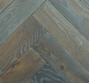 Flint mine real wood herringbone parquet oak flooring
